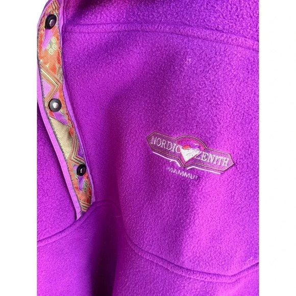 Mammut Men's Purple Long Sleeve Nordic Zenith Popper Fleece Jacket Size L - Picture 4 of 7